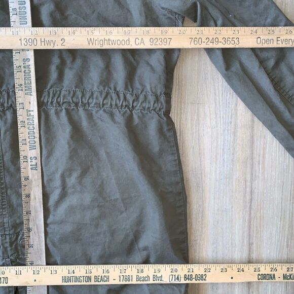 Love Tree Olive Green Military Jacket Drawstring Waist Distressed Size MEDIUM - Picture 11 of 12